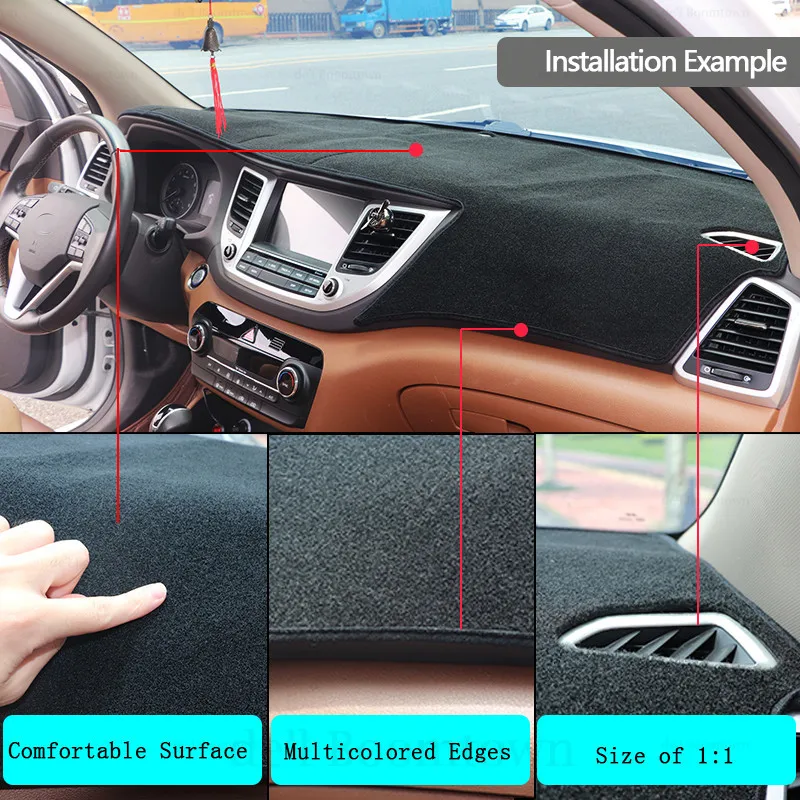 

Dashboard Cover Protective Pad for Honda HR-V Vezel 2014~2019 Car Accessories Dash Board Sunshade Carpet Cover Protective Pad