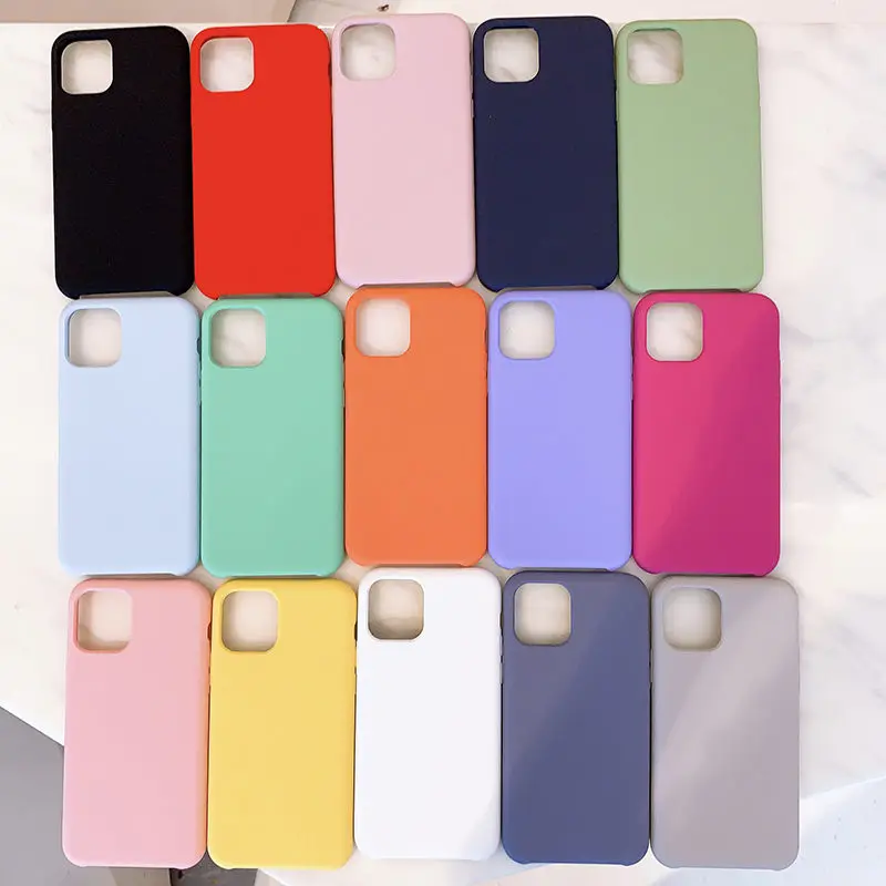 Роскошный тонкий жидкий силиконовый ударопрочный чехол для iPhone 11 Pro Max Skin Матовая