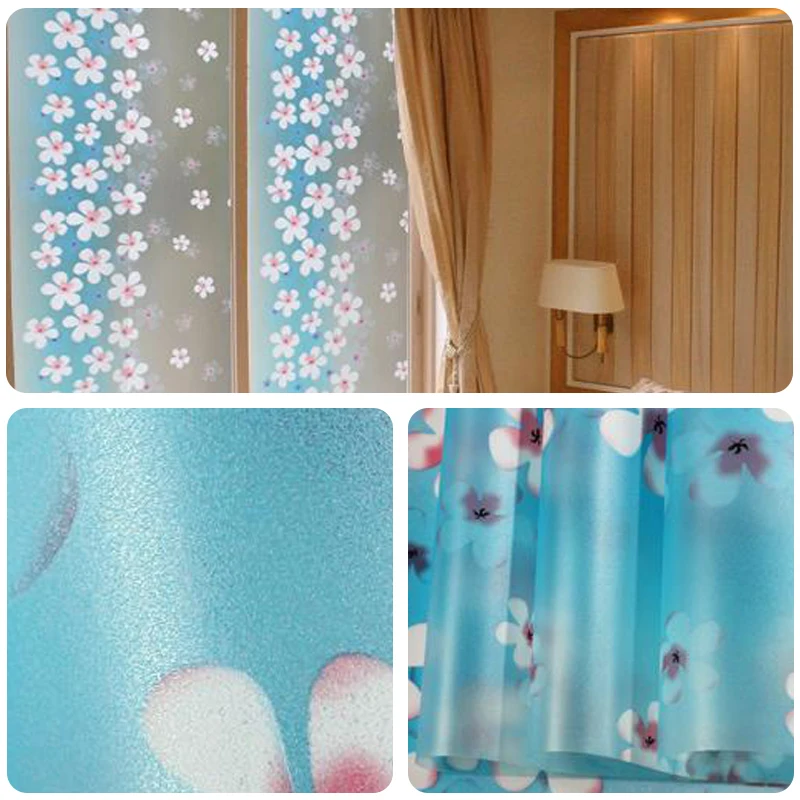 Новый матовый Непрозрачный витражная плёнка на стекла окна 45x100 см самоклеящийся