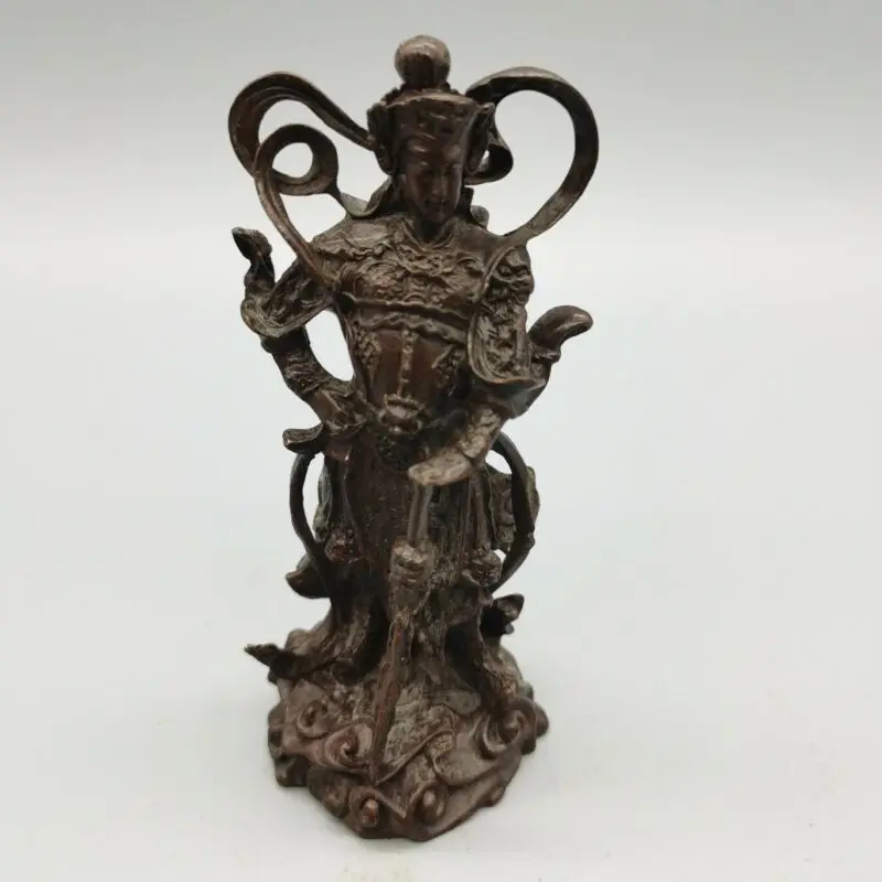 

China Tibet Buddha Bronze Statue Old Copper Jinweituo Bodhisattva Buddha Statue Figurines Desk Decoration Collection Ornaments