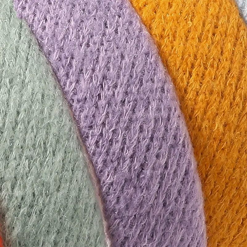 

Koeran Knitted Headband Women New Fashion Candy Color Hair Hoop Sweet Simple Wide Head Hoop Girls Autumn Winter Hair Accessories