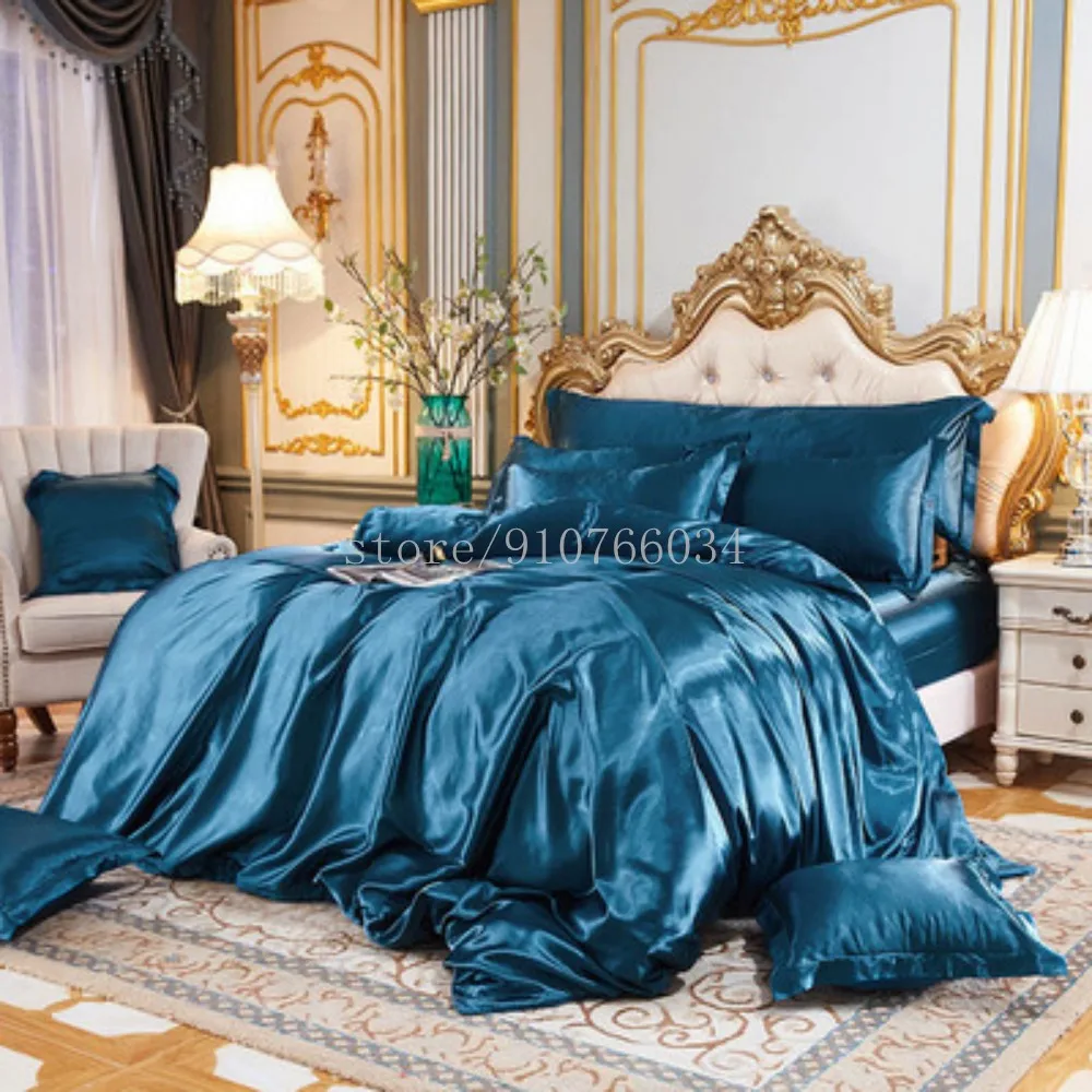 

Светильник роскошный шелк тутового шелкопряда 4 шт. шелк шелковистый телесный для сна летний сезон крутой летний пододеяльник в европейско...