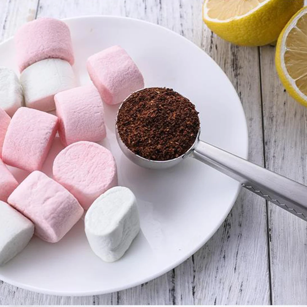 

3PCS Coffee Measuring Spoon Scoop with Clip Kitchen Supply Powder Measuring Tools Good Sealing Drinking Accessories