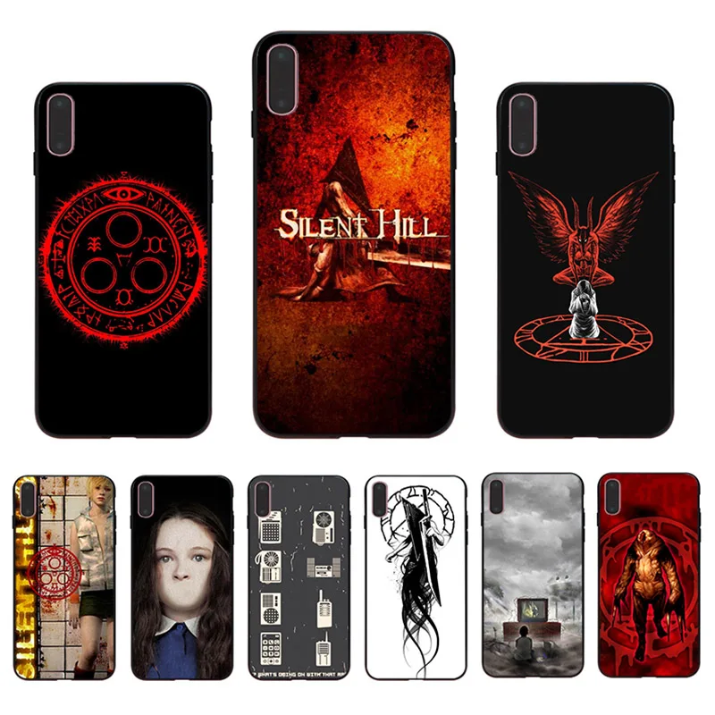 

Silent Hill Soft TPU Hard PC Cover Mobile Phone Case For Iphone XR X 6 6S 7 8 Plus Shell XS 11 Pro Max 12 Mini 5S SE 2020 Coque