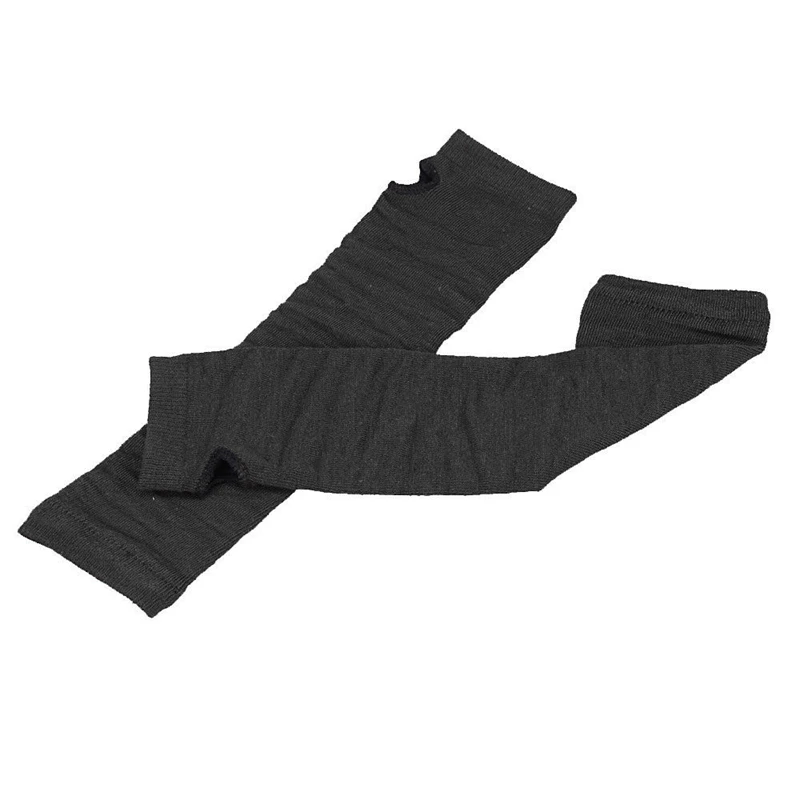 

New Men Women Unisex Knitted Fingerless Gloves Soft Warm Long Mitten warm Winter, Black