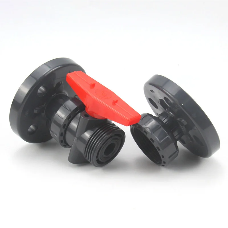 Шаровой клапан с фланцем из НПВХ промышленная очистка воды труба садовый