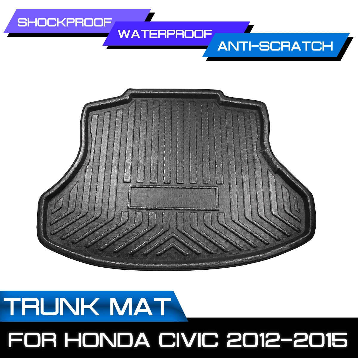 Для Honda Civic 2012 2013 2014 2015 автомобильный напольный коврик ковер задний багажник