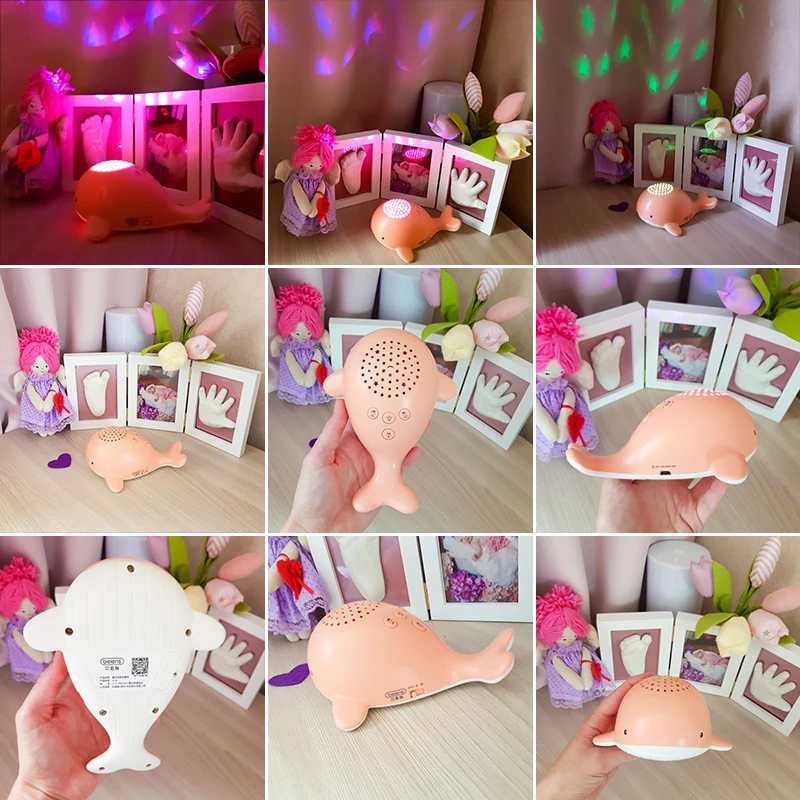 Night Lights for Kid Star Sky Projector Toy Baby Musical Mobile Light USB Charging Bluetooth Remote Control Infant Birthday Gift | Игрушки и
