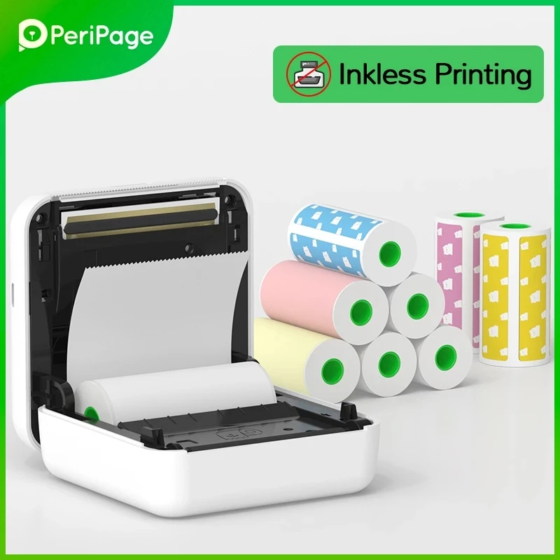 PeriPage Portable Thermal Bluetooth Printer 304dpi Picture Photo label Mini for Android IOS Mobile Phone A6 | Компьютеры и офис