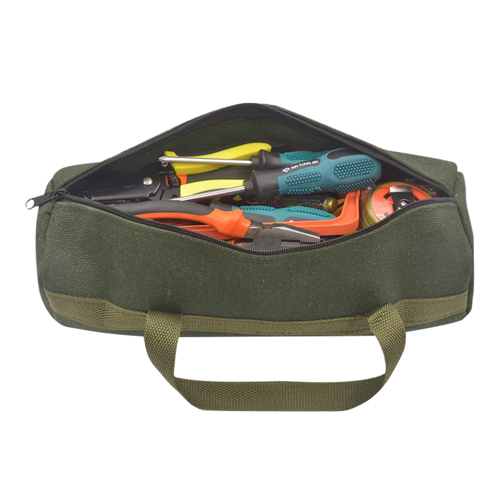 

Thickened Canvas Tool Pouch for Electrician Screwdriver Pliers Repair Hand Tools Electrical Tool Storage Organizer