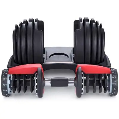 

Hot Sale 24kg/52.2lbs Adjustable Dumbbells for Man Adjustable Dumbbells for Home Fitness Adjustable Dumbbell