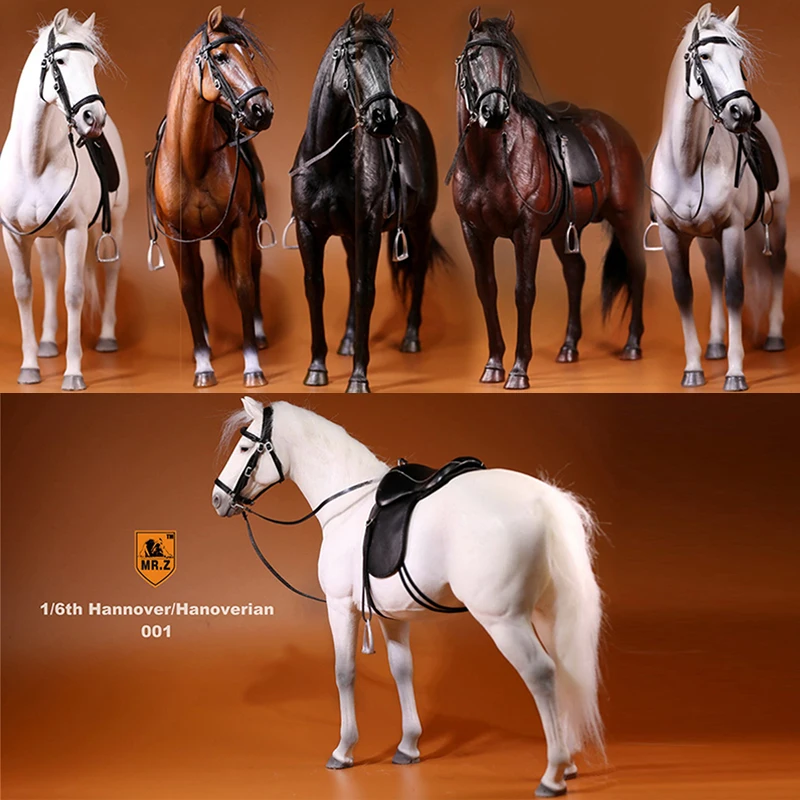 Фигурка лошади солдатика 1/6 модель Warhorse высотой 33 см из смолы коллекционные