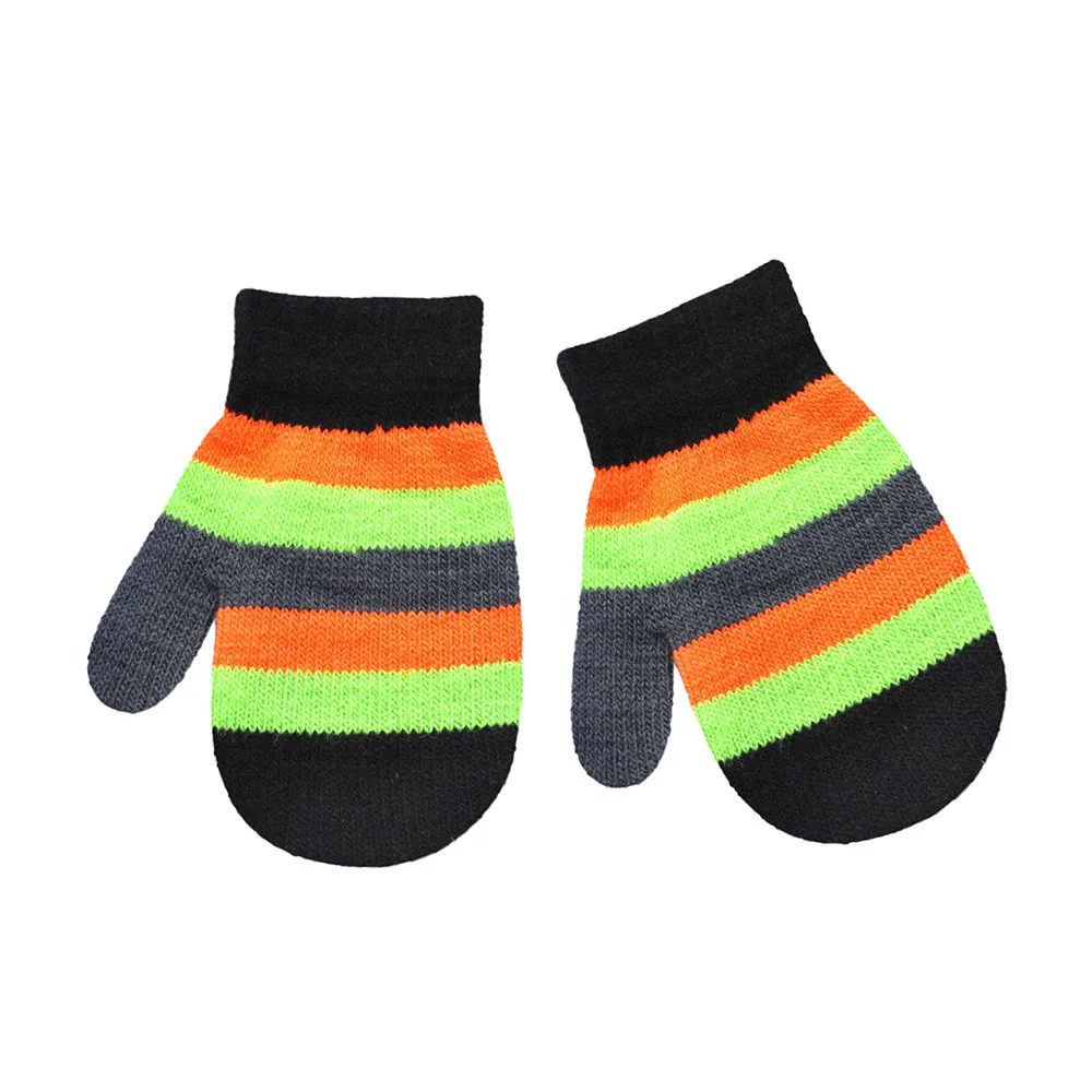 Infant Baby Cute Multicolor Print Gloves Hot Girls Boys Of Winter Warm kids girls winter gloves manoplas invierno | Детская одежда и