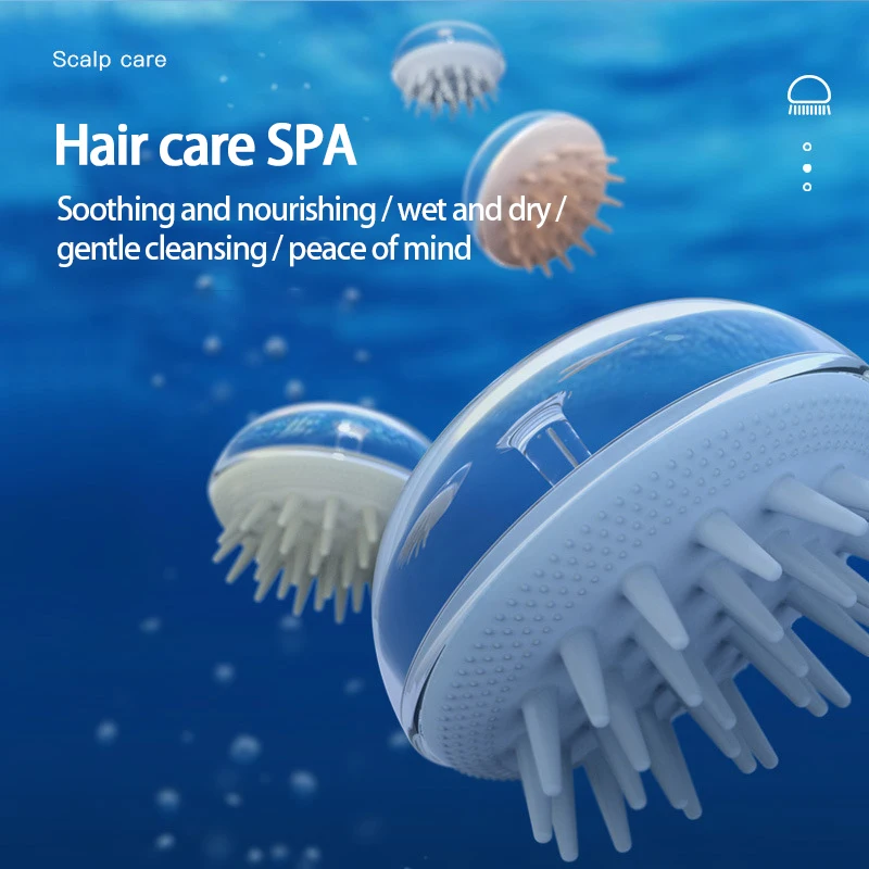 Щетка для шампуня массажная расческа женщин уход за кожей головы силиконовая