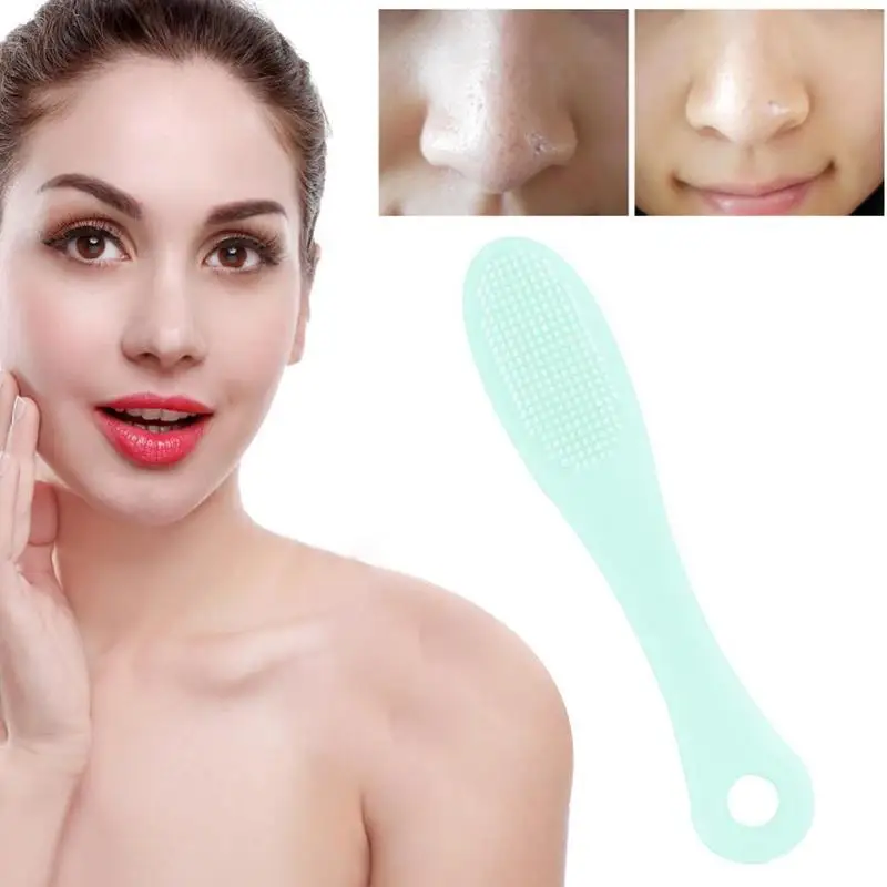 Мягкая щетка для мытья пор в носу силиконовая Очищающая головка средство
