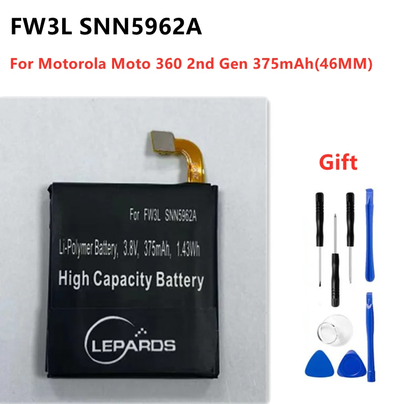 Новый оригинальный аккумулятор WX30 SNN5951A для Motorola moto 360 1st-Gen 2nd 46 мм FW3L SNN5962A 42 FW3S SNN5971A