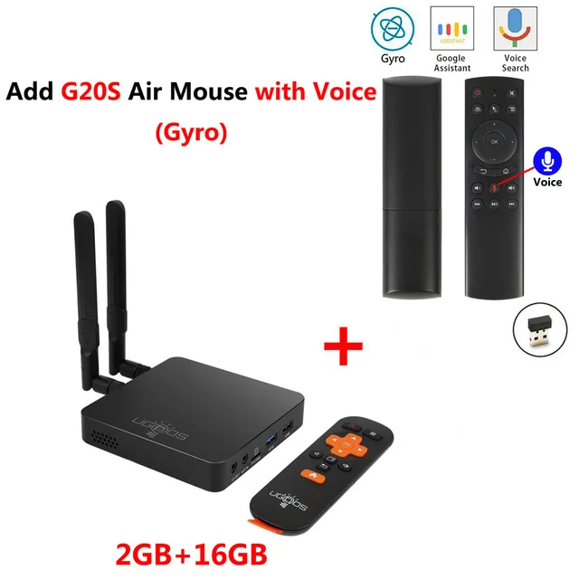 AM6 Add G20S UGOOS ТВ приставка AM6 Pro Amlogic S922X Android 9,0 DDR4 2G/4G 16G/3 2G 5G WiFi 1000M LAN Bluetooth 5,0 4K HD медиаплеер UGOOS AM6 - Цвет: AM6 Add G20S