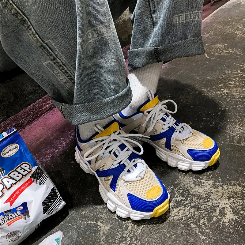 

Women's Fashion Sneakers Mesh Hidden Heel Chunky Sneakers for Woman Platform Shoes 2020 Spring Autumn Shoes Casual Sneaker