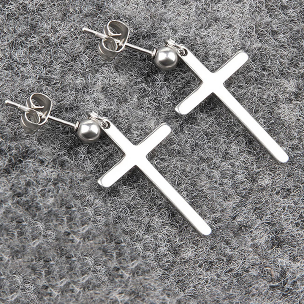 2 шт. религиозный Христос подвеска в форме Креста серьги шаровые шпильки с