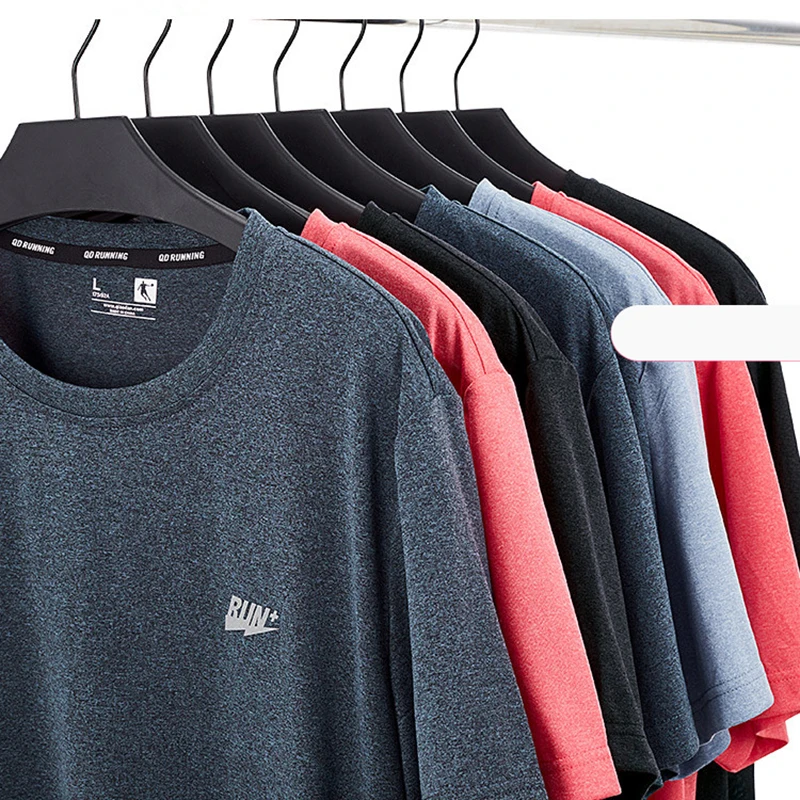 

Men T-shirts Short Sleeve Summer Quick Dry Sport TShirt O-neck Sportwear Fitness Gym Trainning Male Tee Tops XHS2391218