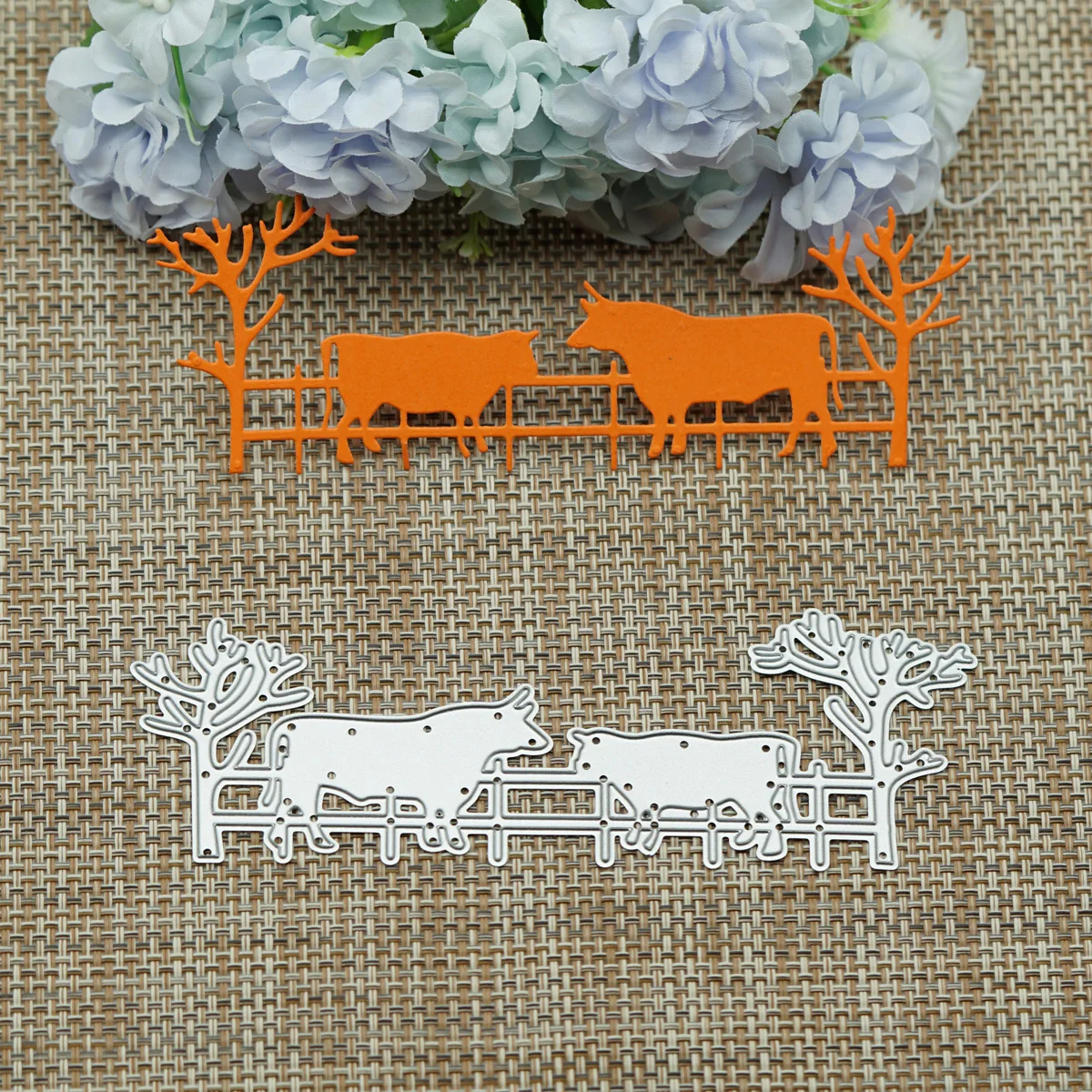 

Farm Cows In Fence Patern Metal Cutting Dies Scrapbooking Mold For Clipart Tourism Photo Album Diary Decorating