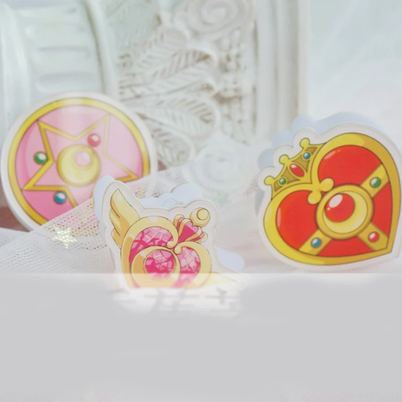 6 шт./компл. креативный аниме мультфильм Сейлор Мун акриловый клик косплей