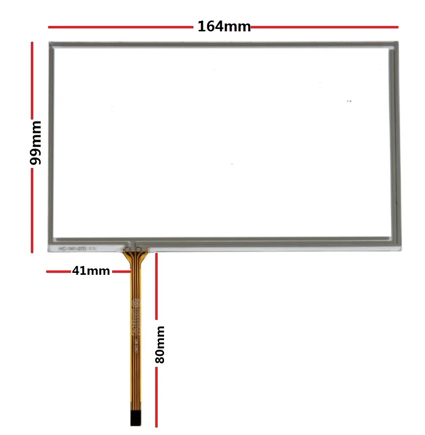 

New 7 inch 4 wire touch screen IPC equipment control touch panel beauty medical machine outside touch screen 164*99mm