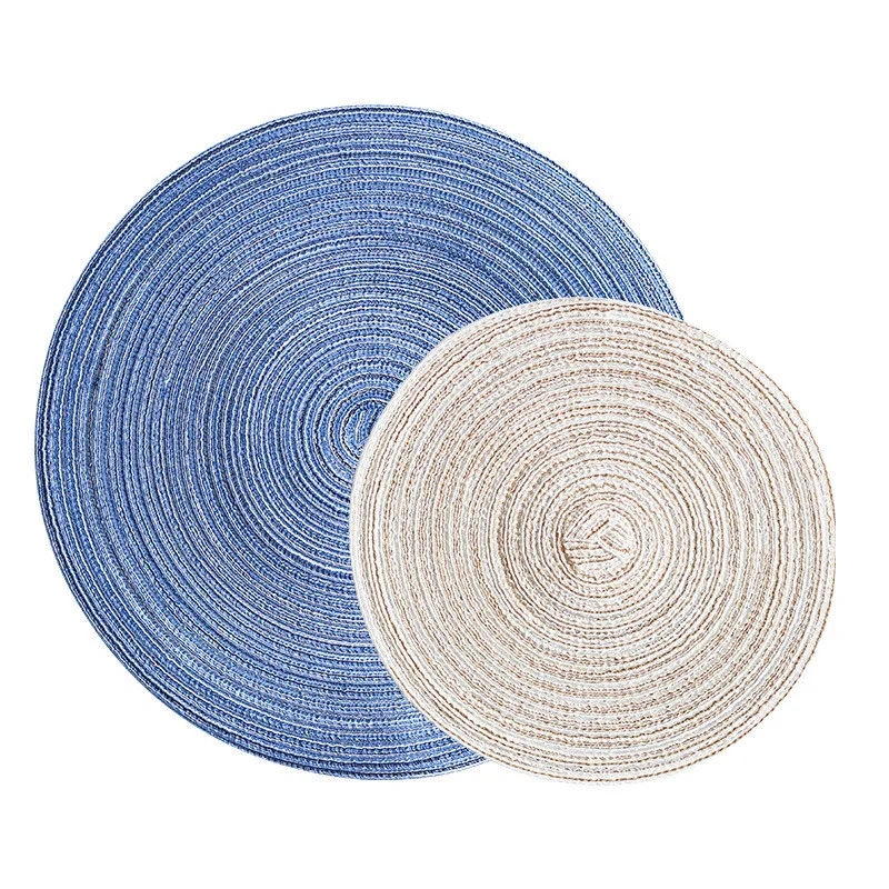 

4pcs Table Mats Coasters Hot Pad Round Table Mat Stand for Mugs Anti Slip Drink Insulated Placemats Kitchen Furniture Doily