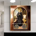 Картина маслом на холсте, постеры в стиле итальянского католического священника, настенная живопись, декор для гостиной