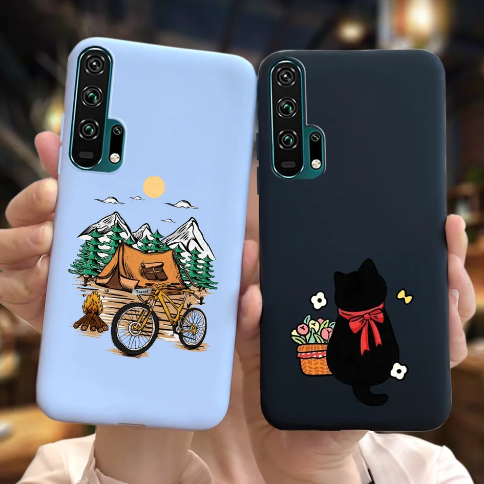 Чехол для Honor 20 чехол Pro телефона с милым мультяшным котом мягкий бампер |