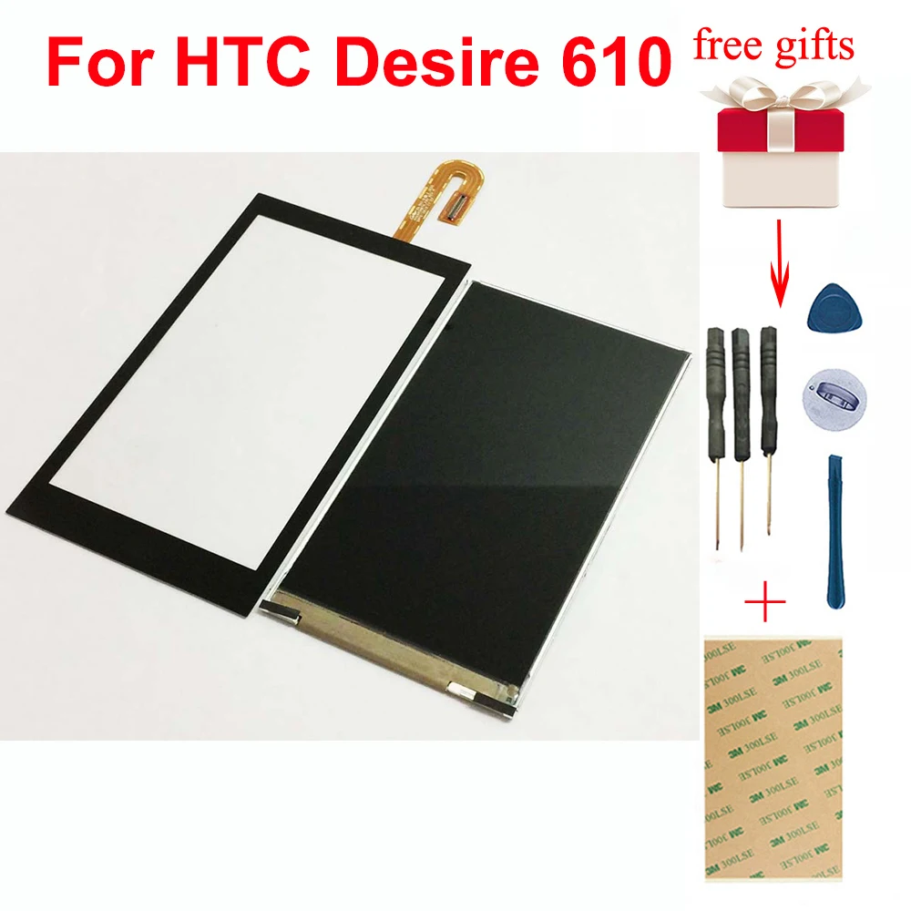 ЖК дисплей панель экран монитор + сенсорный дигитайзер стеклянный датчик для HTC