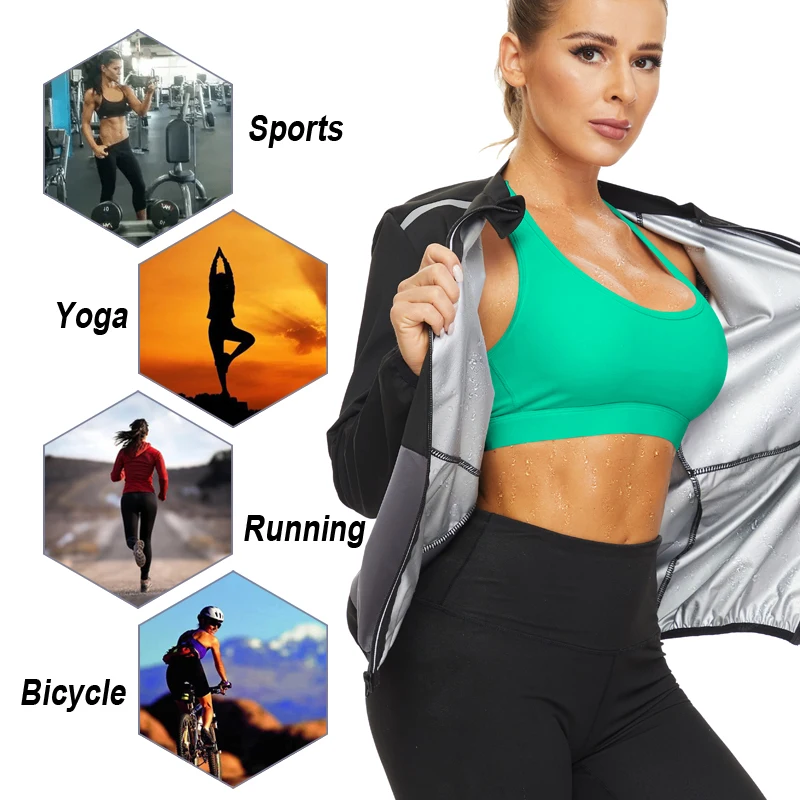 LANFEI Womens Sauna Slimming Shirt Fitness Weight Loss Sweat Thermal Suit Body Shapers Fitness Workout Waist Trainer Tank Tops