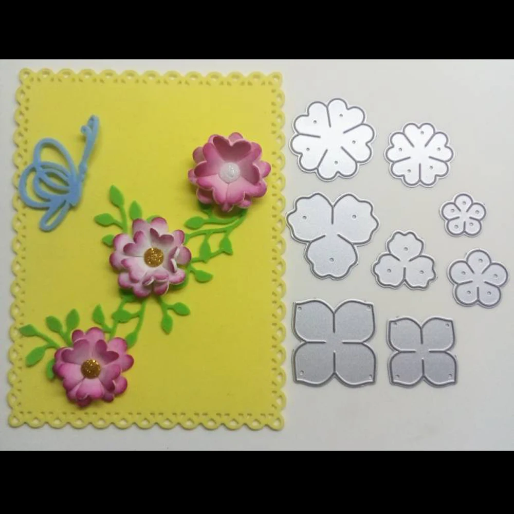 

New Flower Metal cutting Die scrapbook Decoration embossed Photo album Decoration Card making DIY Handicrafts