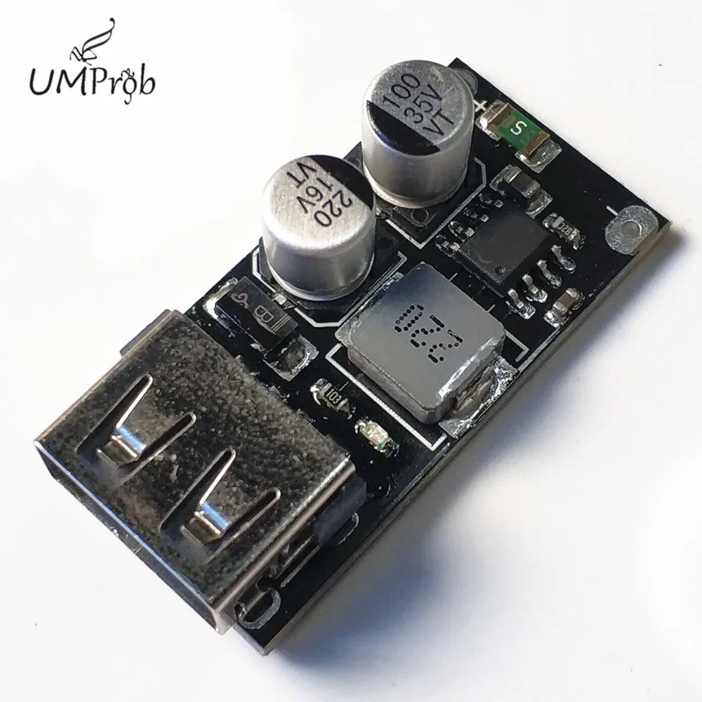 USB конвертер QC3.0 QC2.0 понижающий модуль зарядки 6 32 В 9 12 24 для быстрой печатная плата