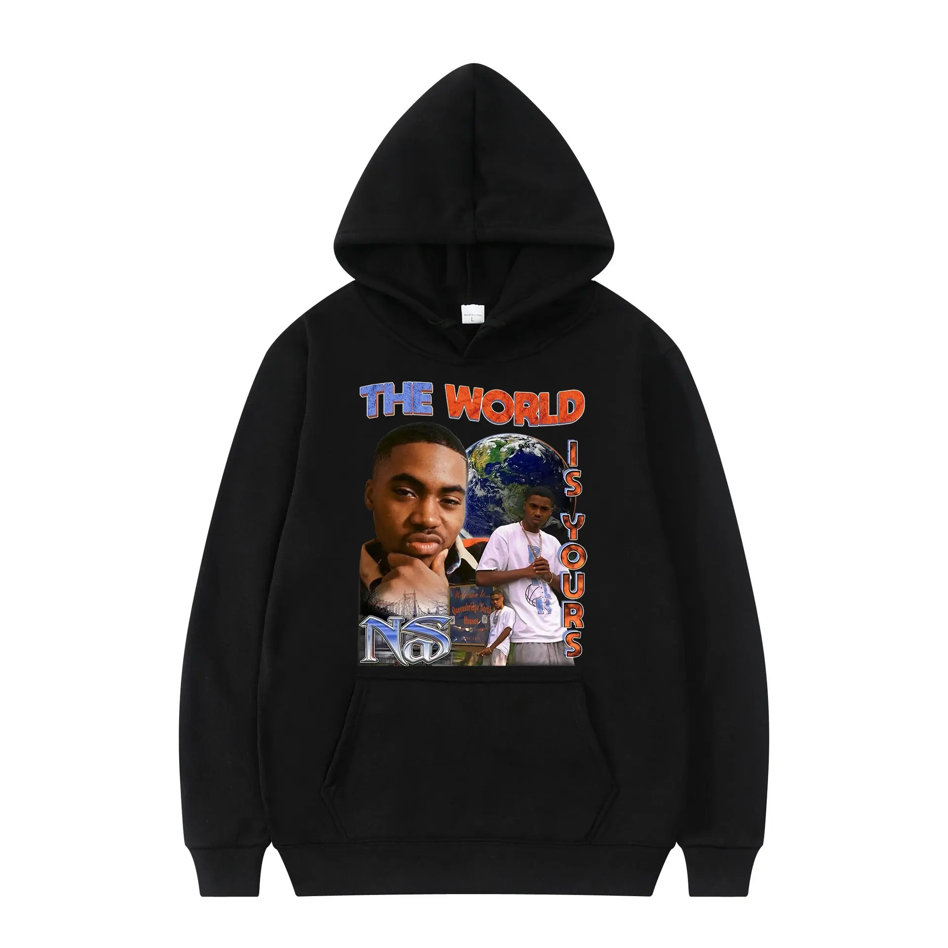 

New Style Hoodie Nas Illmatic Printed Couple Clothing Popular Oversize High Quality Clothes Long Sleeves Hip-pop New Streetwears