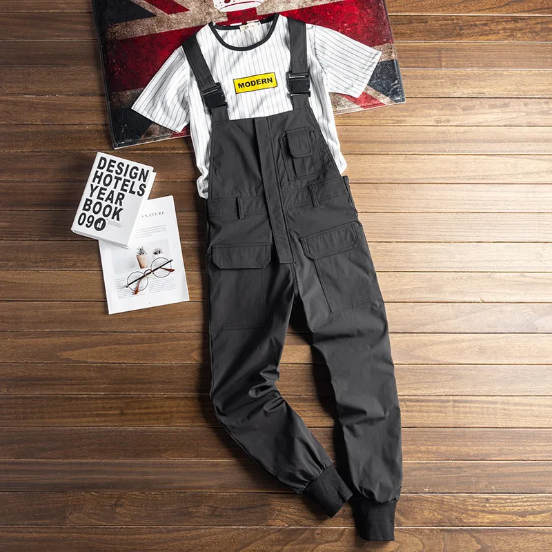 Модный мужской джинсовый комбинезон KIMSERE с несколькими карманами спецодежда
