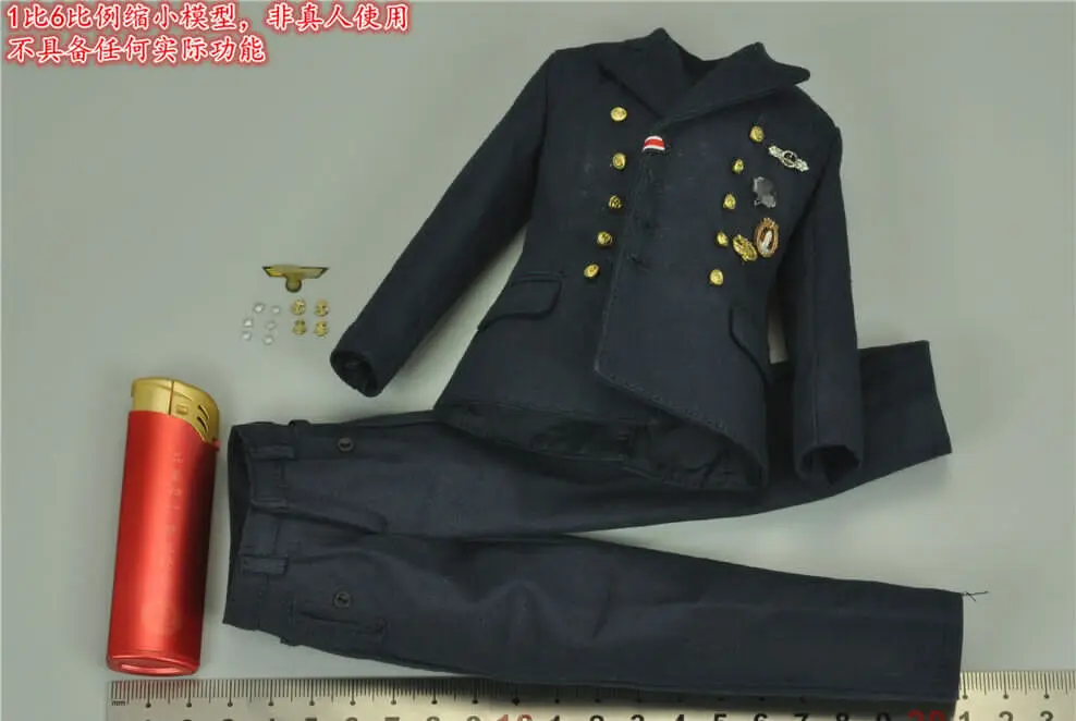 Модель униформы немецкого флота D80149 в масштабе 1/6 для 12 дюймов