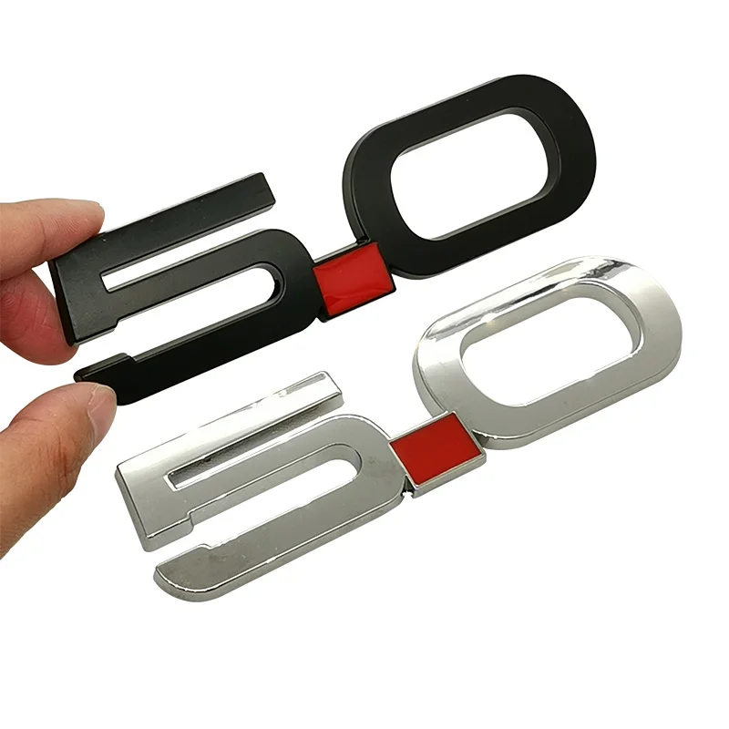 Автомобильная наклейка 5 0 эмблема значок на задний багажник металлическая для Ford