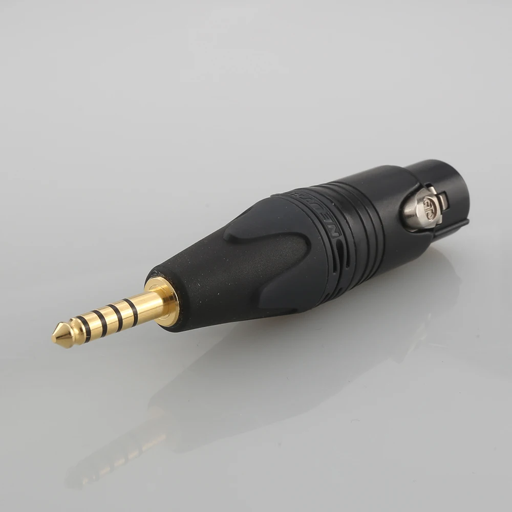 Высокое качество NEUTRIK 4 Pin XLR до мм сбалансированный штекер позолоченный адаптер