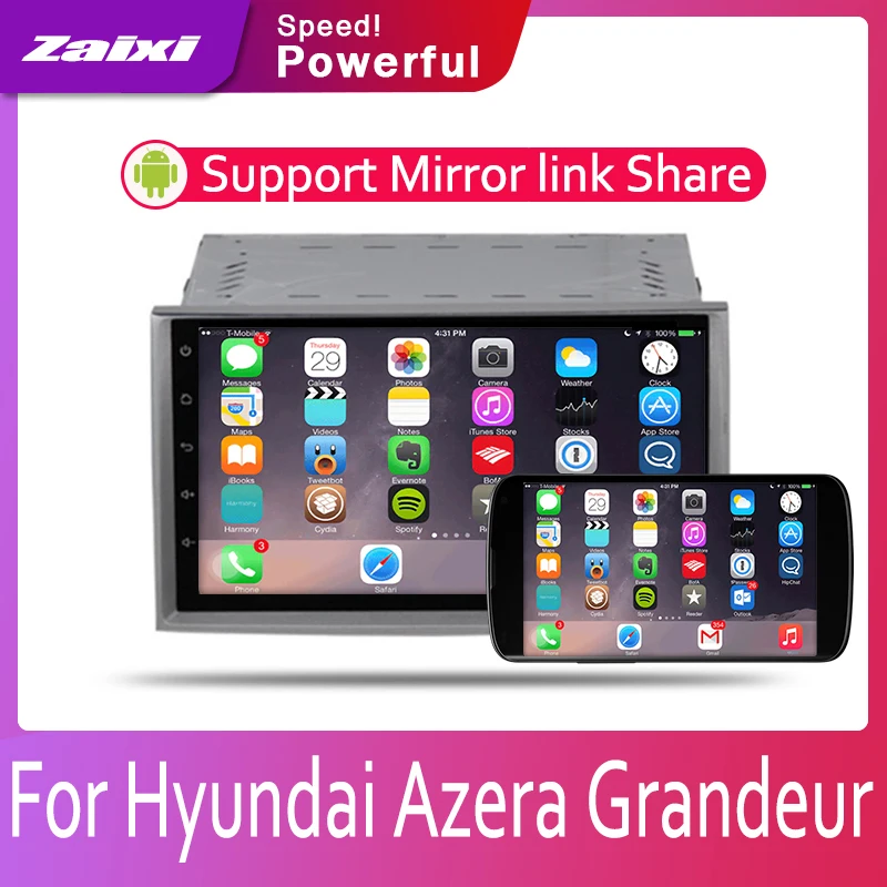 Автомагнитола 2 Din для Hyundai Azera Grandeur мультимедийный видеоплеер на платформе Android с