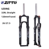 bicycle fork uding 32 rl 120mm air 27 5er inch fork suspension lock straight tapered axle qr quick release for mtb bicycle