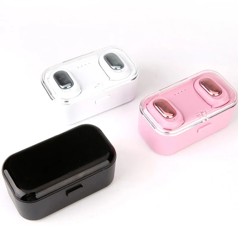 L1 Bluetooth Headset Tws Wireless Earphones 3D Stereo Sound Waterproof Earbuds Built-In Mic with Charging Box | Электроника