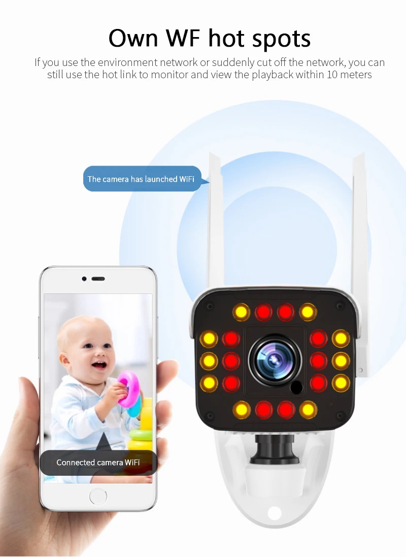 

5MP Audio Security WiFi IP Camera POE H.264 Outdoor Waterproof IP66 CCTV Camera P2P Video Surveillance Home For POE NVR