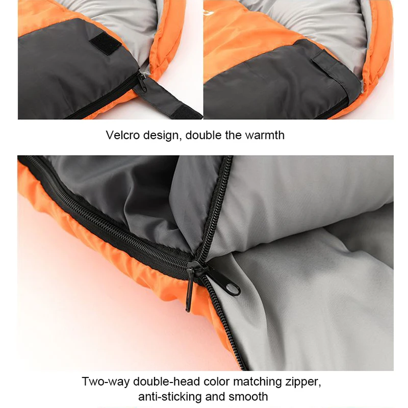 

Camping Sleeping Bag, Lightweight 4 Season Warm & Cold Envelope Backpacking Sleeping Bag for Outdoor Traveling Hiking