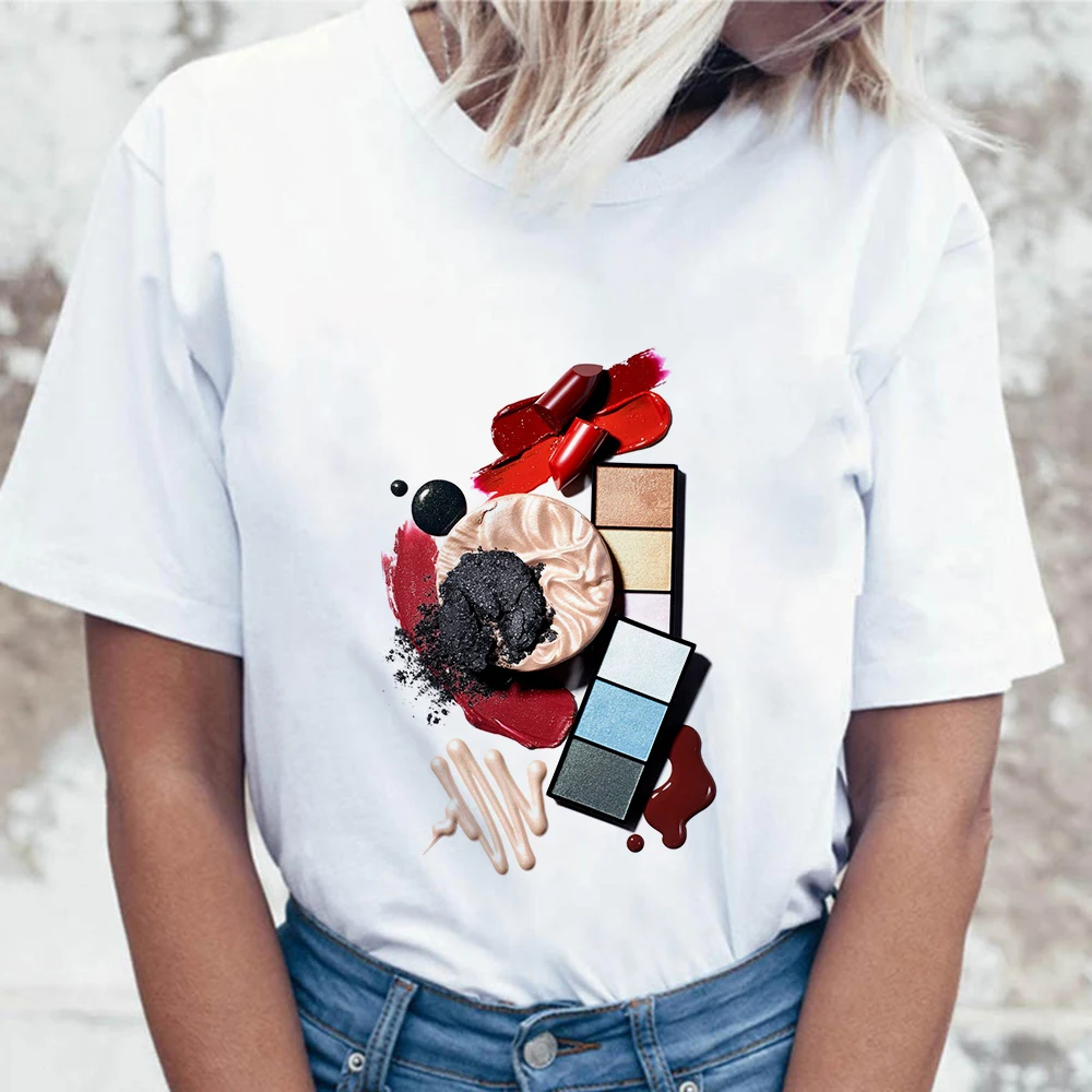 Европейский и американский стиль новая футболка женская мода тренд короткий