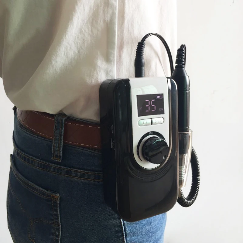 Электрическая машинка для маникюра и педикюра перезаряжаемая пилочка ногтей 35000