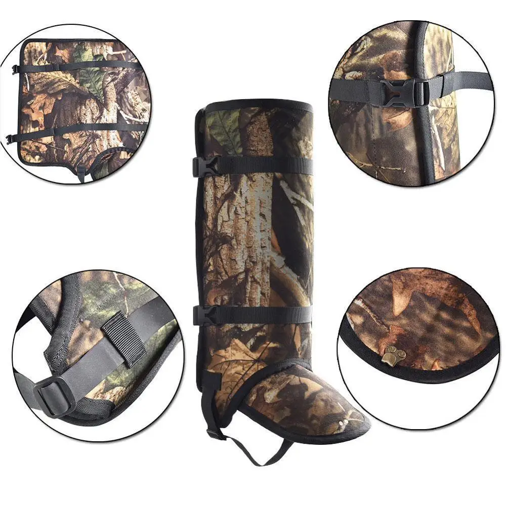 

1Pair Outdoor Camouflage Shoes Cover Tools Hiking Trekking Gaiters Leg Cover Leggings Proof Protection Anti Leg Bite X6K1