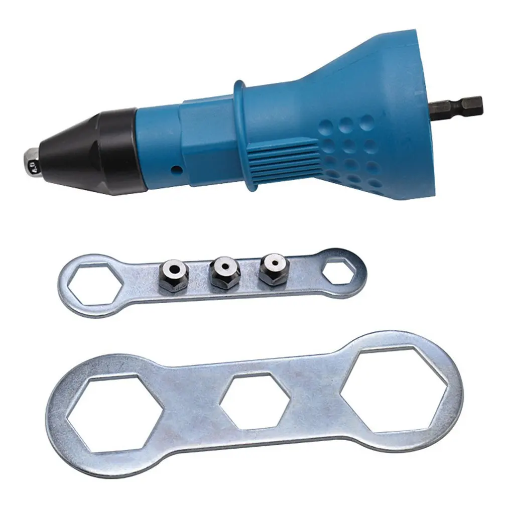 

Electric Rivet Nut Gun Riveting Tool Cordless Riveting Drill Adaptor Insert Nut Tool Riveting Drill Adapter Dropshipping
