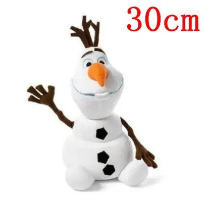 30cm olaf 40-50 см Снежная королева принцесса Fever Анна Эльза Brinquedos чучело Плюшевые игрушки куклы для детей рождественские подарки - Цвет: 30cm olaf