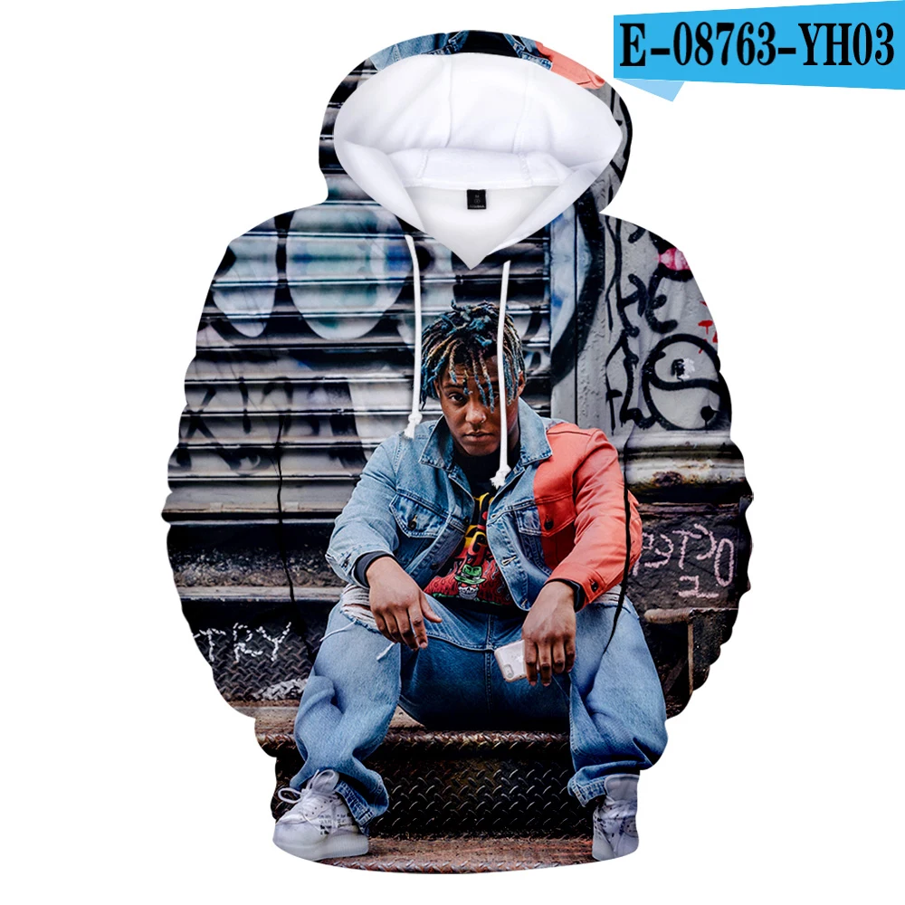 Толстовки с капюшоном Juice Wrld толстовки для мужчин и женщин в стиле хип хоп осенне